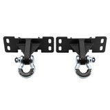 2017-2019 Ford F-250 Super Duty Front Shackle Mount Recovery Brackets with 3/4" D-Ring Shackles Set