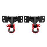 2017-2019 Ford F-250 Super Duty Front Shackle Mount Recovery Brackets med 3/4" D-Ring Shackles Sæt