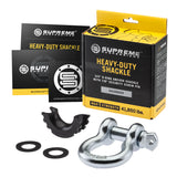 Supreme Suspensions® Universal Multi-Function Hitch Mottagare Skid Plate med 3/4" D-ring Shackle