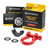 Supreme Suspensions® Heavy Duty 3/4" D Ring Anchor Shackle with 7/8" Security Screw Pin, D-Ring Isolator and Washers