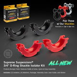 Supreme Suspensions® D-Ring-Schäkel-Isolator-Kit