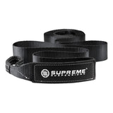 Supreme Suspensions® Recovery Tow Strap Kit + Heavy-Duty 3/4" D Ring Anchor Shackle w/ 7/8" Security Screw Pin - Gloss Black