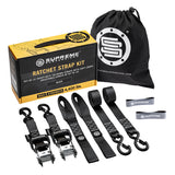 Supreme Suspensions® Ratchet Tie Down Strap Kit - 2pc