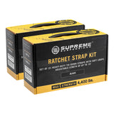 Supreme Suspensions® Ratchet Tie Down Strap Kit - 4pc