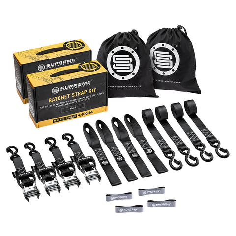 Kit de cintas de amarração com catraca Supreme suspensões® - 4 unidades