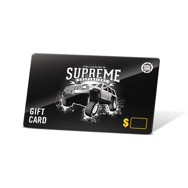 بطاقة هدايا Supreme Suspensions®