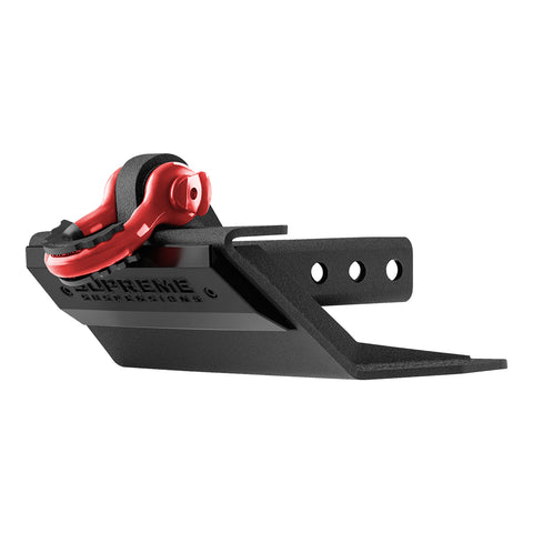 Supreme Suspension® Universal Multi-Function Hitch Receiver لوحة انزلاقية مع 3/4 "D-Ring Shackle-Armor - لوح انزلاقي - نظام تعليق علوي - أحمر لامع - نظام تعليق علوي