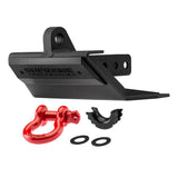Supreme Suspensions® Universal Multi-Function Hitch Receiver Skid Plate with 3/4" D-Ring Shackle