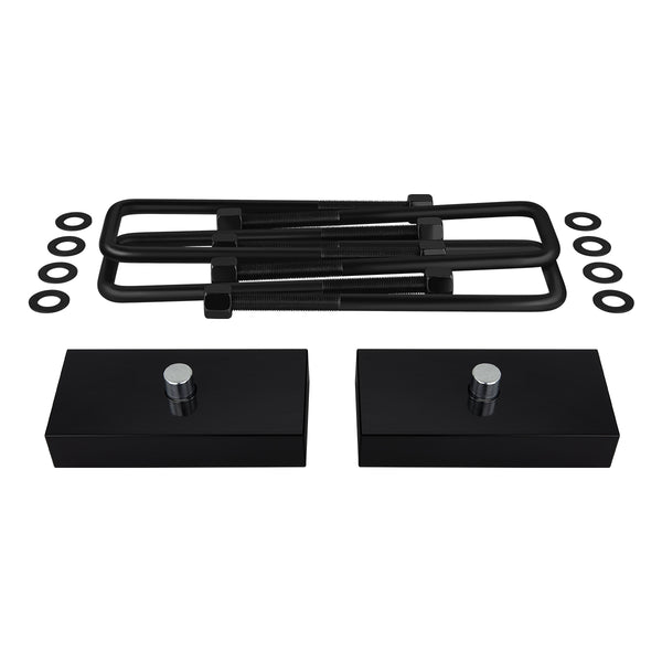 2000-2013 Chevy Suburban 2500 Rear Suspension Lift Blocks & Extended U Bolts 2WD 4WD Non-Overload