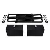 2000-2013 Chevy Suburban 2500 Rear Suspension Lift Blocks & Extended U Bolts 2WD 4WD Non-Overload