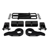 2003-2017 Chevrolet Express AWD Full Suspension Lift Kit med bakre stötfästeförlängare (Square Bend U-Bults)