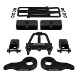 2003-2017 Chevrolet Express AWD Full Suspension Lift Kit with Rear Shock Mount Extenders and Tool (Square Bend U-Bolts)