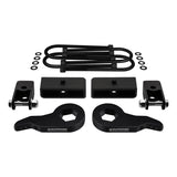 2003-2017 Chevrolet Express 4WD Full Suspension Lift Kit with Rear Shock Mount Extenders (Round Bend U-Bolts)