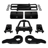 2003-2017 Chevrolet Express AWD Full Suspension Lift Kit with Rear Shock Mount Extenders and Tool (Square Bend U-Bolts)