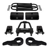 2003-2017 GMC Savana 4WD Full Suspension Lift Kit with Rear Shock Mount Extenders And Tool (Round Bend U-Bolts)