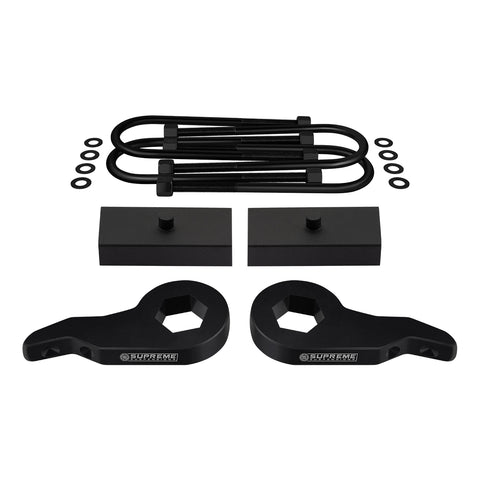 2003-2018 GMC Savana 4WD Full Suspension Lift Kit (Round Bend U-Bolts)-Suspension Lift Kits-Supreme Suspensions®-Adjustable Up To 2.5"-1"-Supreme Suspensions®