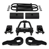 2003-2017 GMC Savana 4WD Full Suspension Lift Kit with Rear Shock Mount Extenders And Tool (Round Bend U-Bolts)