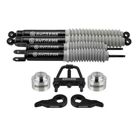 2000-2006 GMC Yukon 1500 Full Suspension Lift Kit with MAX Performance Shocks 2WD 4WD / 6-LUG | Torsion Tool Included-Supreme Suspensions Shocks-Supreme Suspensions®-Supreme Suspensions®