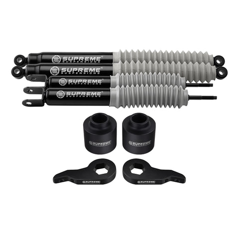 2000-2006 Chevrolet Suburban 1500 Full Suspension Lift Kit with MAX Performance Shock Absorbers 4WD / 6-Lug-Supreme Suspensions Shocks-Supreme Suspensions®-Supreme Suspensions®