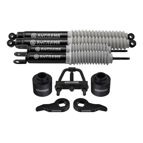 2000-2006 GMC Yukon 1500 Full Suspension Lift Kit with MAX Performance Shock Absorbers 2WD 4WD / 6-LUG | Torsion Tool Included-Supreme Suspensions Shocks-Supreme Suspensions®-Supreme Suspensions®