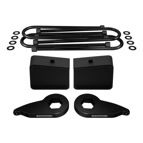 1997-2003 Ford F-150 4WD Full Suspension Lift Kit | SUPREME'S NEW HD STEEL LIFT BLOCKS (OEM REPLACEMENT)-Suspension Lift Kits-Supreme Suspensions®-Adjustable From 1" to 3"-4" Tall Blocks-Supreme Suspensions®