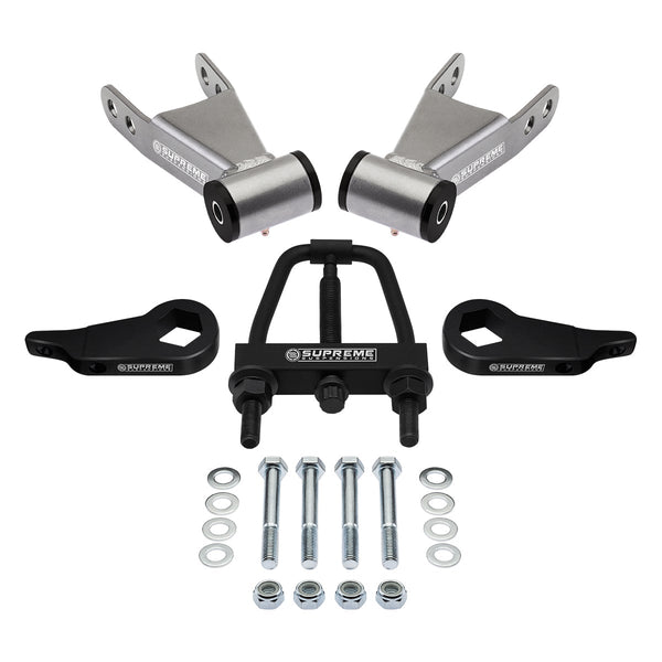 1998-2009 Mazda B-Series Pickups 4WD 1-3" Front Torsion Keys + 2" Lift Shackles Including Torsion Key Unloading Tool