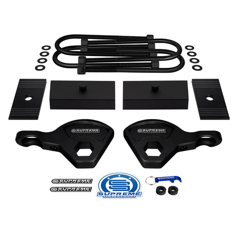 1987-2004 Dodge Dakota 4WD (9.25" Rear Axle) Full Suspension Lift Kit with Axle Shims | INCLUDES SUPREME'S NEW HD STEEL LIFT BLOCKS!-Suspension Lift Kits-Supreme Suspensions®-Supreme Suspensions®