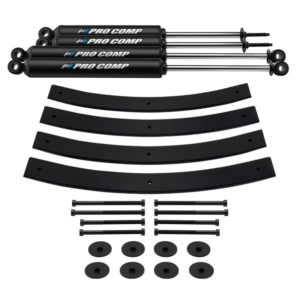 1987-1995 Jeep Wrangler YJ 1,5-2" Full Suspension Add-A-Leaf Lift Kit med Pro Comp PRO-X Twin Tube Shocks 4WD