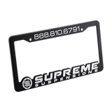 Supreme Suspensions® aluminiumsnummerplade med ramme