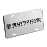 Supreme suspensions® aluminiums nummerplade