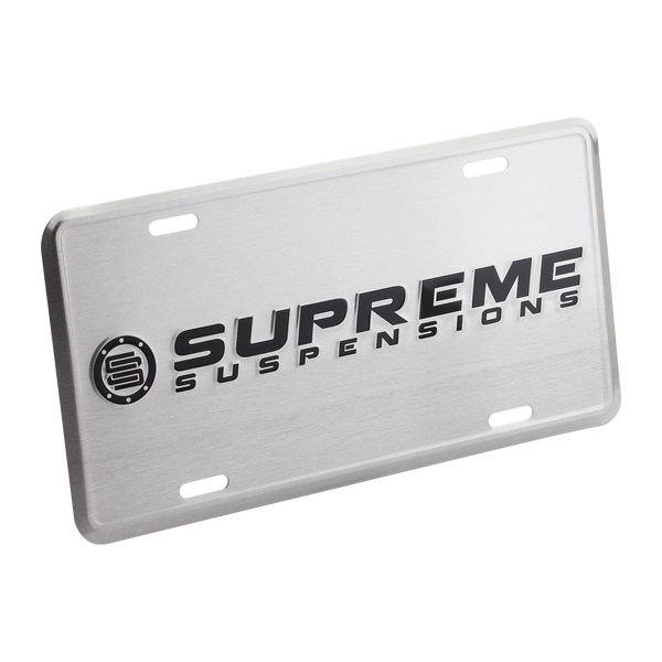 Supreme suspensions®-nummerskilt i aluminium