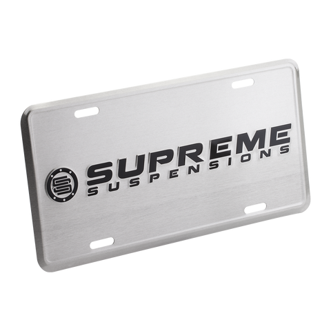 Supreme Suspensions® Aluminum License Plate-Apparel-Supreme Suspensions®-Supreme Suspensions®