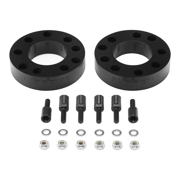 2007(NEW)-2019 Chevy Silverado 1500 2" Front Suspension Lift Strut Spacers with Stud Extenders 2WD 4WD