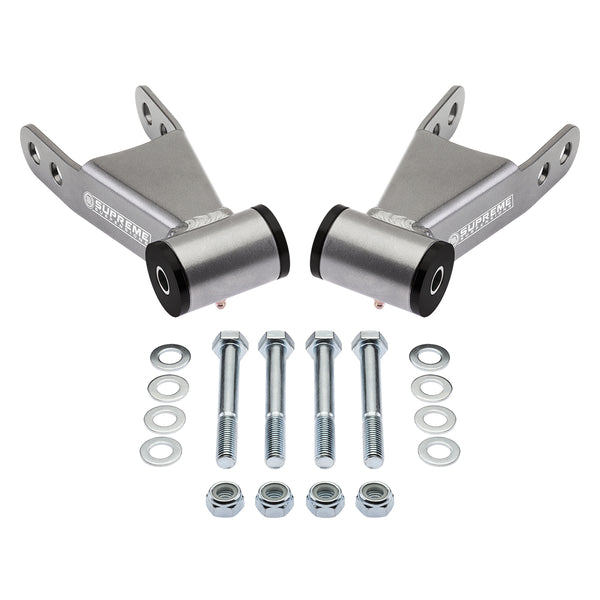 1992-1999 Chevy Suburban 1500 2" Rear Drop Shackles Suspension Lowering Kit 2WD 4WD