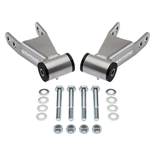 1988-1998 GMC C1500 1" Rear Lowering Drop Shackles Kit 2WD