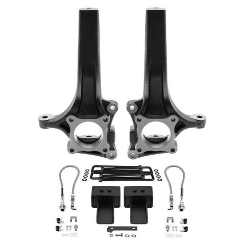 2015-2020 Ford F150 Full Suspension Lift Kit 2WD - Features Supreme's OEM Replacement Lift Spindles-Suspension Lift Kits-Supreme Suspensions®-4.5"-3.0"-Supreme Suspensions®