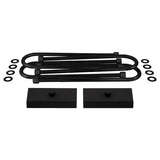 2003-2013 Dodge Ram 3500 4WD [3.5" Rear Axle] Rear Lift Blocks with Round Bend U-Bolts