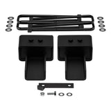 2004-2021 Ford F150 2WD Rear Suspension Lift Kit | Includes US Patent Pending Rear Lift Blocks with Built-In Bump Stop Landing Plates