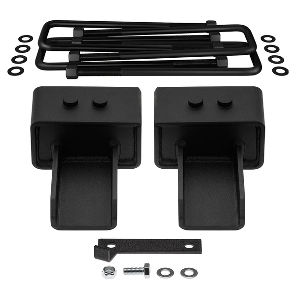 2004-2021 Ford F150 2WD Rear Suspension Lift Kit | Includes US Patent Pending Rear Lift Blocks with Built-In Bump Stop Landing Plates