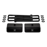 2019-2023 GMC Sierra 3500HD Rear Suspension Lift Blocks with Premium Forged Flat Top U-Bolts 2WD 4WD