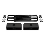 1999-2007 (Classic) Chevrolet Silverado 1500 4WD Rear Lift Blocks with Premium Forged Flat Top U-Bolts