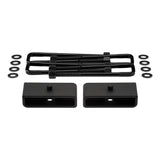 1999-2007 (Classic) Chevrolet Silverado 1500 2WD Rear Lift Blocks with Premium Forged Flat Top U-Bolts