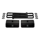 2007-2021 Toyota Tundra 2WD 4WD Rear Lift Blocks with Premium Forged Flat Top U-Bolts