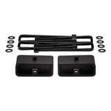 2009-2012 Suzuki Equator 2WD 4WD Rear Lift Blocks with Premium Forged Flat Top U-Bolts