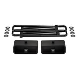 1994-2002 Dodge Ram 2500 2WD Rear Lift Blocks with Premium Forged Flat Top U-Bolts