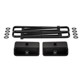 1994-2002 Dodge Ram 3500 4WD Rear Lift Blocks with Premium Forged Flat Top U-Bolts