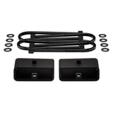 1983-1996 Ford Ranger 2WD 4WD Rear Lift Blocks with Premium Forged Flat Top U-Bolts