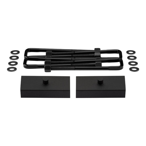1995-1999 Chevrolet Tahoe 4WD Rear Lift Blocks with Premium Forged Flat Top U-Bolts
