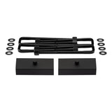 1992-1999 Chevrolet Suburban 1500 4WD Rear Lift Blocks with Premium Forged Flat Top U-Bolts