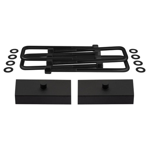 2009-2012 Suzuki Equator 2WD 4WD Rear Lift Blocks with Premium Forged Flat Top U-Bolts-Suspension Lift Kits-Supreme Suspensions®-1" Non-Tapered Lift Blocks-Supreme Suspensions®